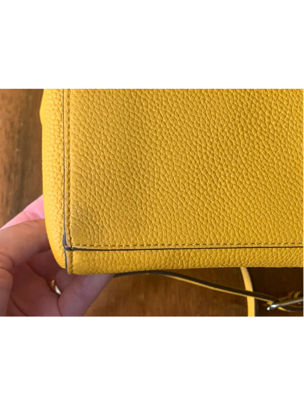 Kate Spade Margaux Saffron Yellow Satchel – Pebbled Leather Crossbody Tote